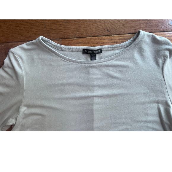 Eileen Fisher Long Sleeve Blue/Grey Top Tunic Size Small - Picture 3 of 11